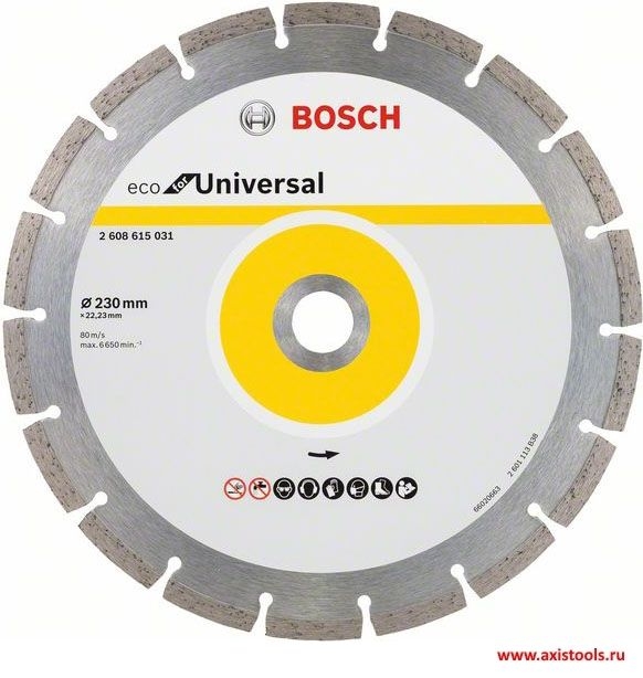 Диск алмазный универсальный Bosch ECO for Universal 230-22,23